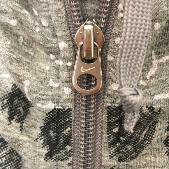 Nike Lightweight Geometric Hooded Zip Up Sweatshirt - Picture 7 of 12